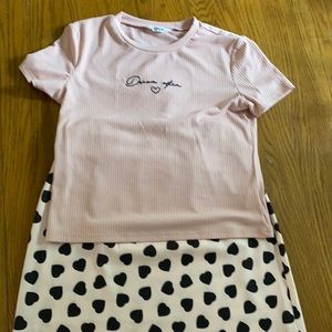 Shein skirt and shirt set never worn